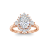 1.88 Ctw Oval Stone Vintage Flora Halo Engagement Ring