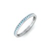 .50 Ctw Aquamarine Channel Set Birthstone Eternity Ring