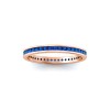 .50 Ctw Blue Topaz Channel Set Birthstone Eternity Ring