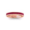1 Ctw Ruby Channel Set Birthstone Eternity Ring