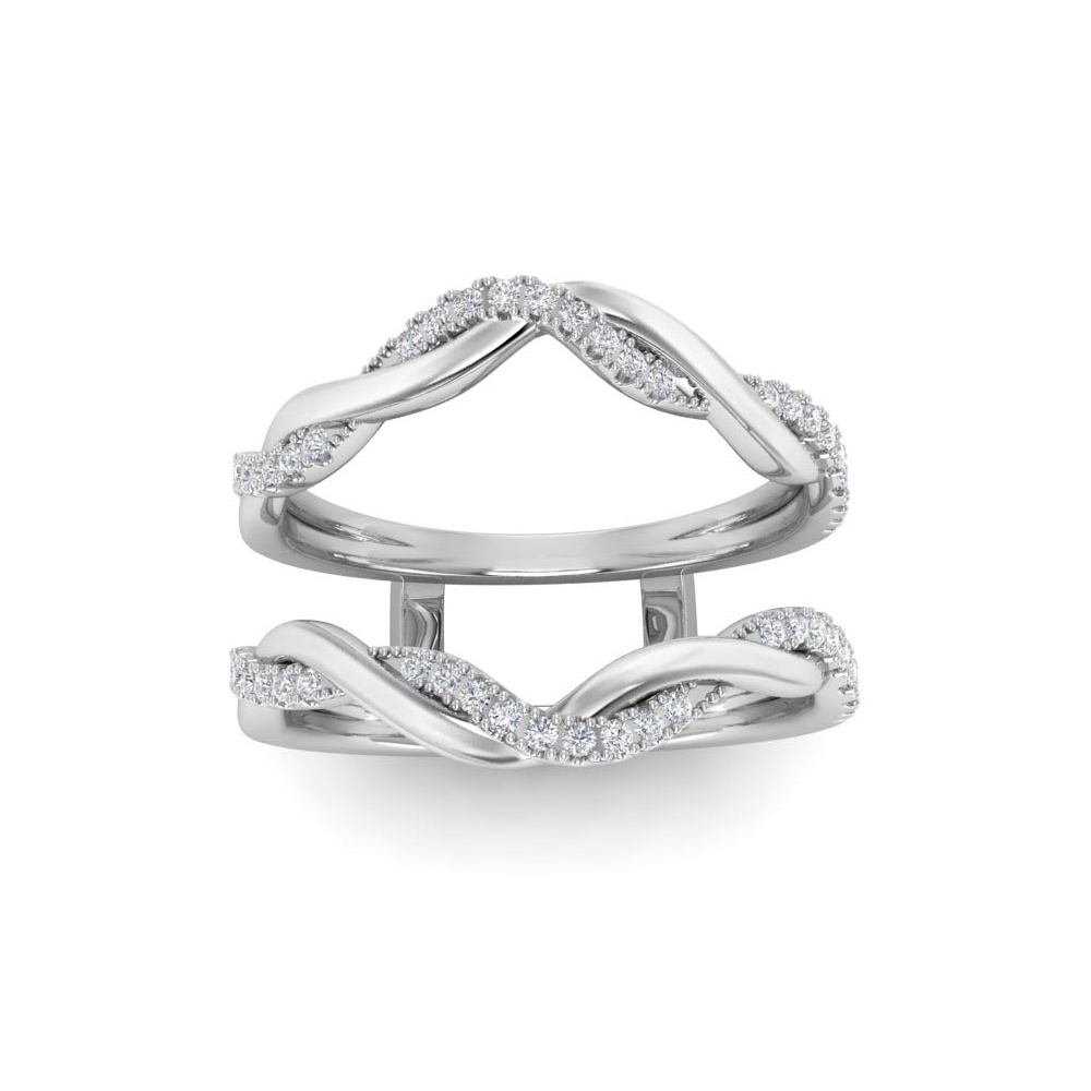 Diamond Twist Vine Pavé Ring Jacket