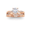 .11 Ctw Colorless Lab Diamond Twisted Vine Wedding Ring