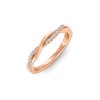 .11 Ctw Colorless Lab Diamond Twisted Vine Wedding Ring