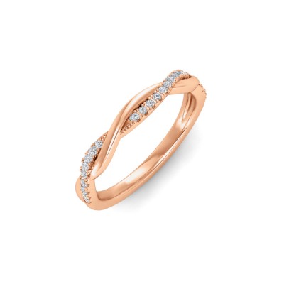 .11 Ctw Diamond Twisted Vine Wedding Ring