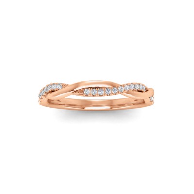 .11 Ctw Diamond Twisted Vine Wedding Ring