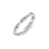.11 Ctw Colorless Lab Diamond Twisted Vine Wedding Ring