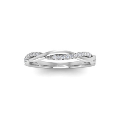 .11 Ctw Diamond Twisted Vine Wedding Ring