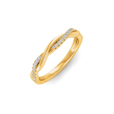 .11 Ctw Diamond Twisted Vine Wedding Ring