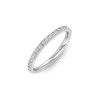.18 Ctw Colorless Lab Diamond Whisper Pavé Wedding Ring