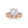 .18 Ctw Colorless Lab Diamond Whisper Pavé Wedding Ring