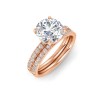 .18 Ctw Colorless Lab Diamond Whisper Pavé Wedding Ring