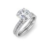 .18 Ctw Colorless Lab Diamond Whisper Pavé Wedding Ring