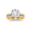 .18 Ctw Colorless Lab Diamond Whisper Pavé Wedding Ring