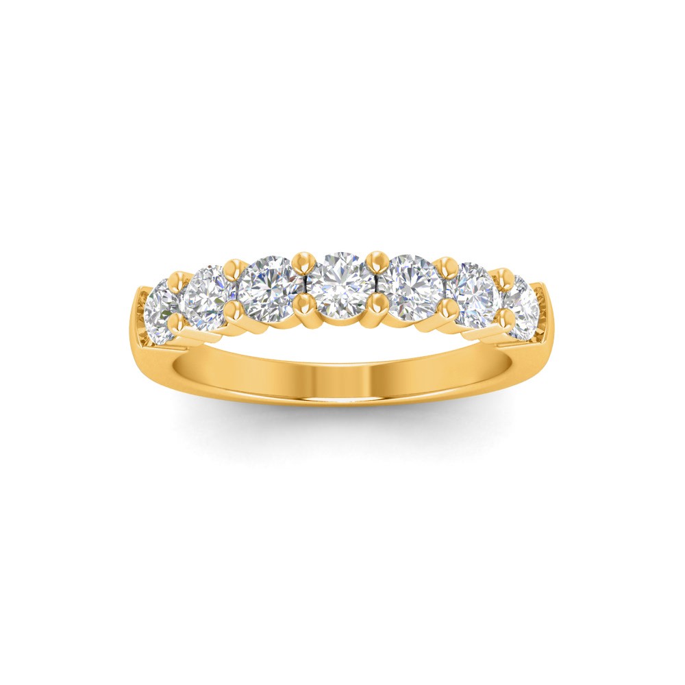 .86 Ctw Diamond Legacy 7-Stone Wedding Ring