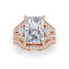 .32  Ctw Colorless Lab Diamond Wide Curved Wedding Ring