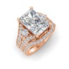 .32  Ctw Colorless Lab Diamond Wide Curved Wedding Ring