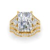 .32  Ctw Diamond Wide Curved Wedding Ring