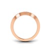 .32  Ctw Colorless Lab Diamond Wide Curved Wedding Ring
