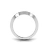 .32  Ctw Colorless Lab Diamond Wide Curved Wedding Ring