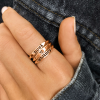 Statement Name Ring Stack