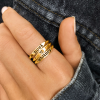 Statement Name Ring Stack