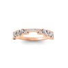 Round & Baguette Lab Diamond Mosaic Wedding Band