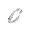 Round & Baguette Colorless Lab Diamond Mosaic Wedding Band