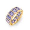Alexandrite Birthstone Bezel Eternity Band