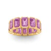 Tourmaline Birthstone Bezel Eternity Band