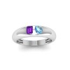 Emerald & Pear Birthstone Toi et Moi Dome Ring