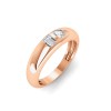 Emerald & Pear Lab Diamond Toi et Moi Dome Ring