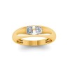 Emerald & Pear Lab Diamond Toi et Moi Dome Ring