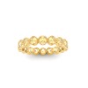 Citrine Round Birthstone Bezel Eternity Wedding Ring