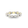 Citrine Marquise Birthstone Bezel Eternity Wedding Ring
