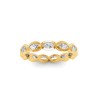 CZ Marquise Birthstone Bezel Eternity Wedding Ring