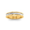 1.37 Ctw Baguette Colorless Lab Diamond Channel Set Wedding Band