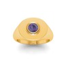 Alexandrite Round Birthstone Signet Ring