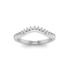 Classic Colorless Lab Diamond Tiara Curved Band