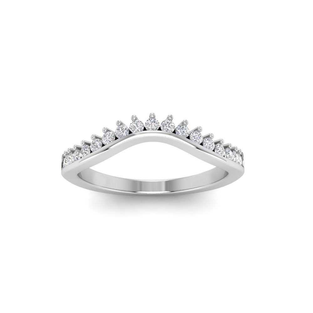Classic Colorless Lab Diamond Tiara Curved Band