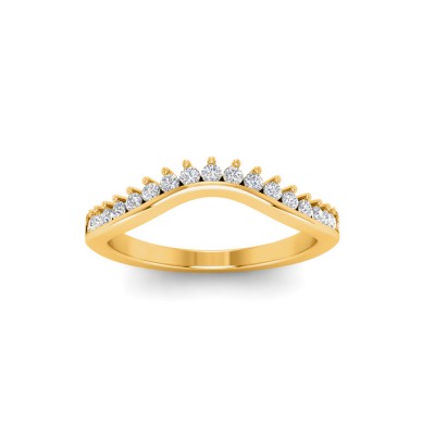Classic Lab Diamond Tiara Curved Band