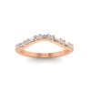 Classic Colorless Lab Diamond Baguette & Round Curved Band