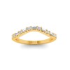 Classic Lab Diamond Baguette & Round Curved Band