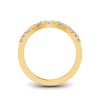 Classic Lab Diamond Baguette & Round Curved Band
