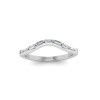 Classic Colorless Lab Diamond Baguette Curved Band