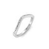 Classic Colorless Lab Diamond Baguette Curved Band