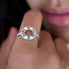 Circle Two Birthstone Mothers Ring