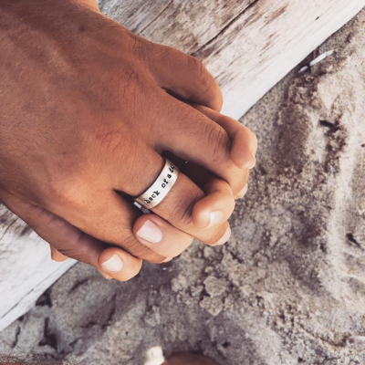 Wide Name Ring