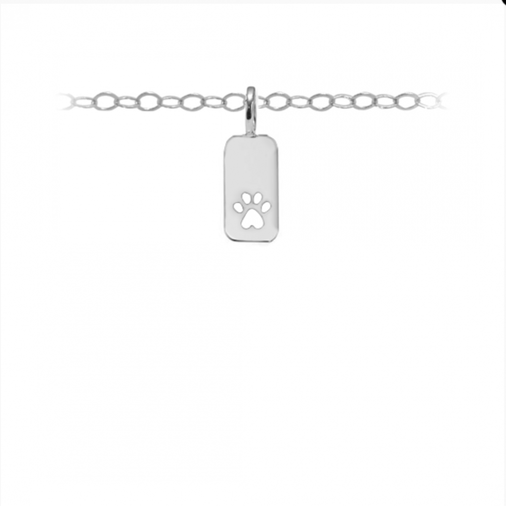 Cutout Paw Tag Charm