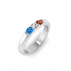 3 Stone Birthstone Ring