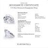 2 Ct Pear Moissanite Engagement Ring